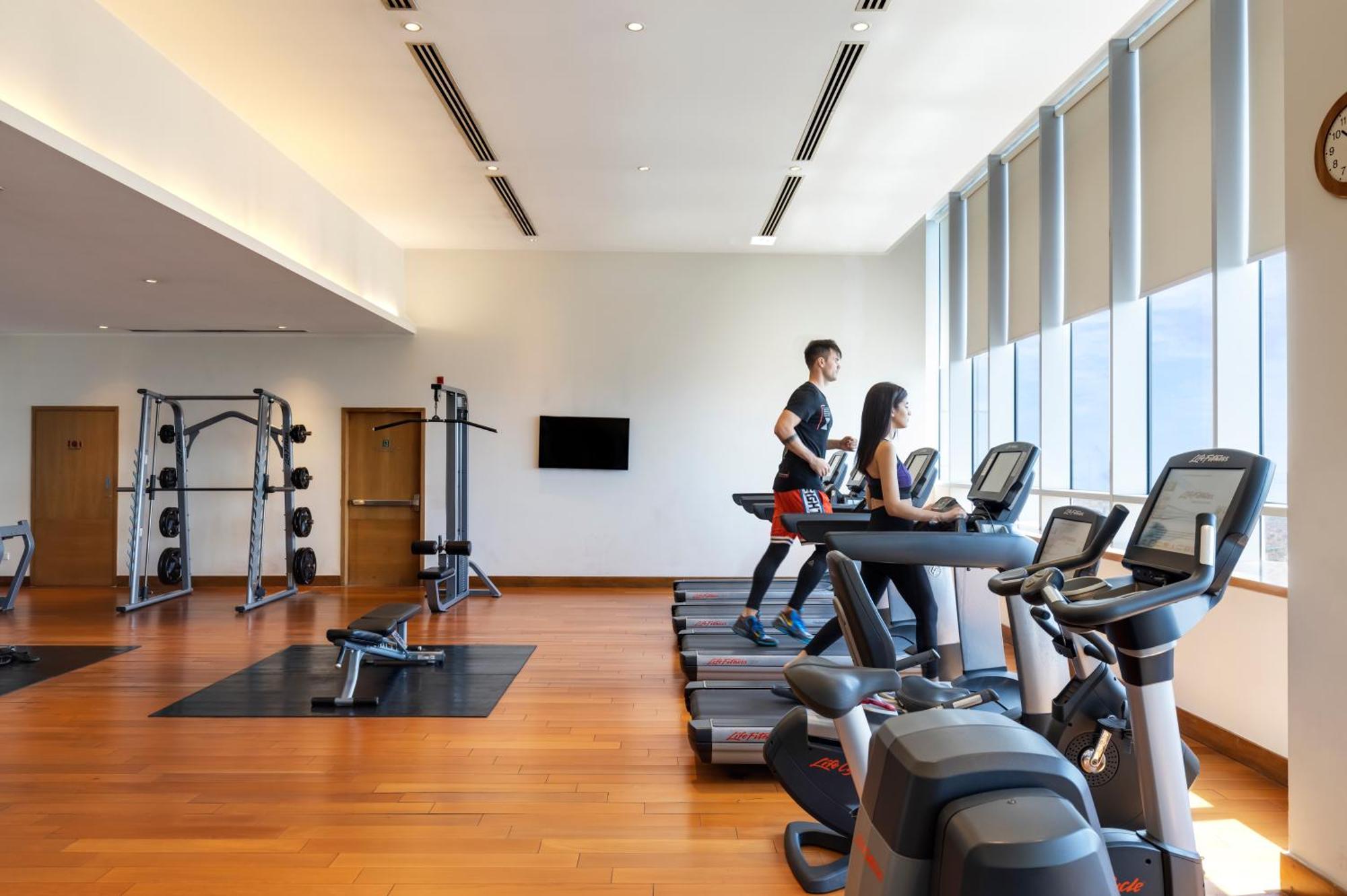 Trident Hyderabad Otel Dış mekan fotoğraf The gym at the hotel